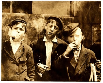 Teens smoking